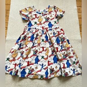 Hanna Andersson Baby Sesame Street Rainbow Skater Dress Girls Size 3T